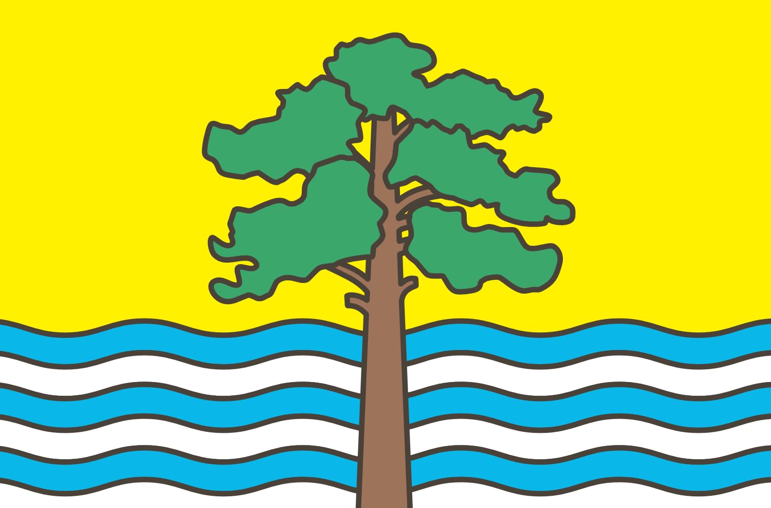 Drapeau Large Borek anti-enroulement 90x150cm pour vent et extérieur