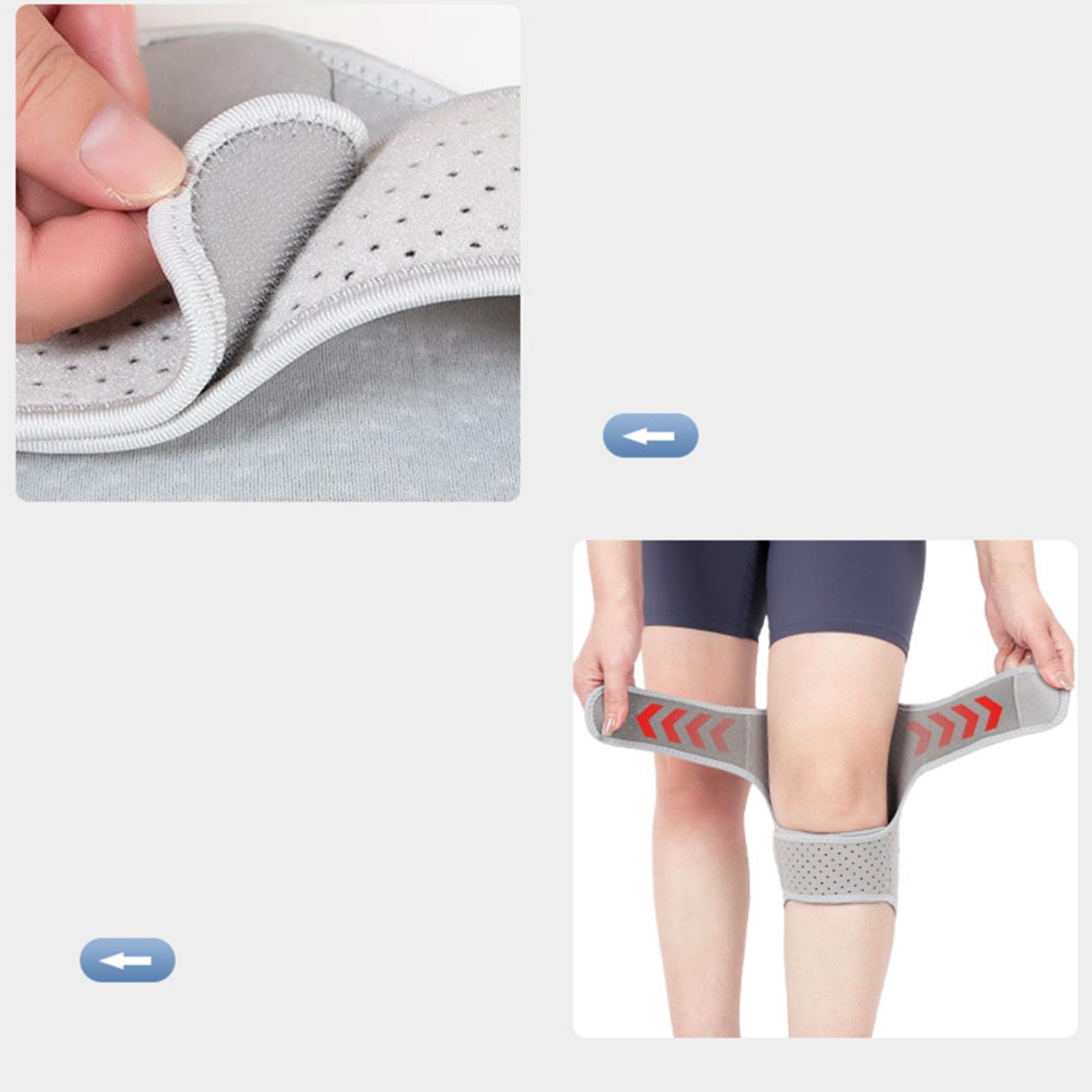 PURPLELILY Genouillère multifonctionnelle pour le sport, les rebondissements puissants, pour la course à pied, l'entraînement, l'haltérophilie, la gym, avec ressorts de rebond puissants