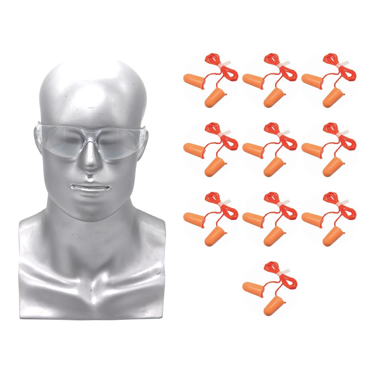 Being Safe - 3M 1110 Corded Foam - Noise Reduction Ear Plugs (Pack Of 10) and Sun 100 Safety Protective Eyewear Goggles (Pack OF 1) for Labs, Work Place (B08R5D2PCH) Amazon Price History, Amazon Price Tracker