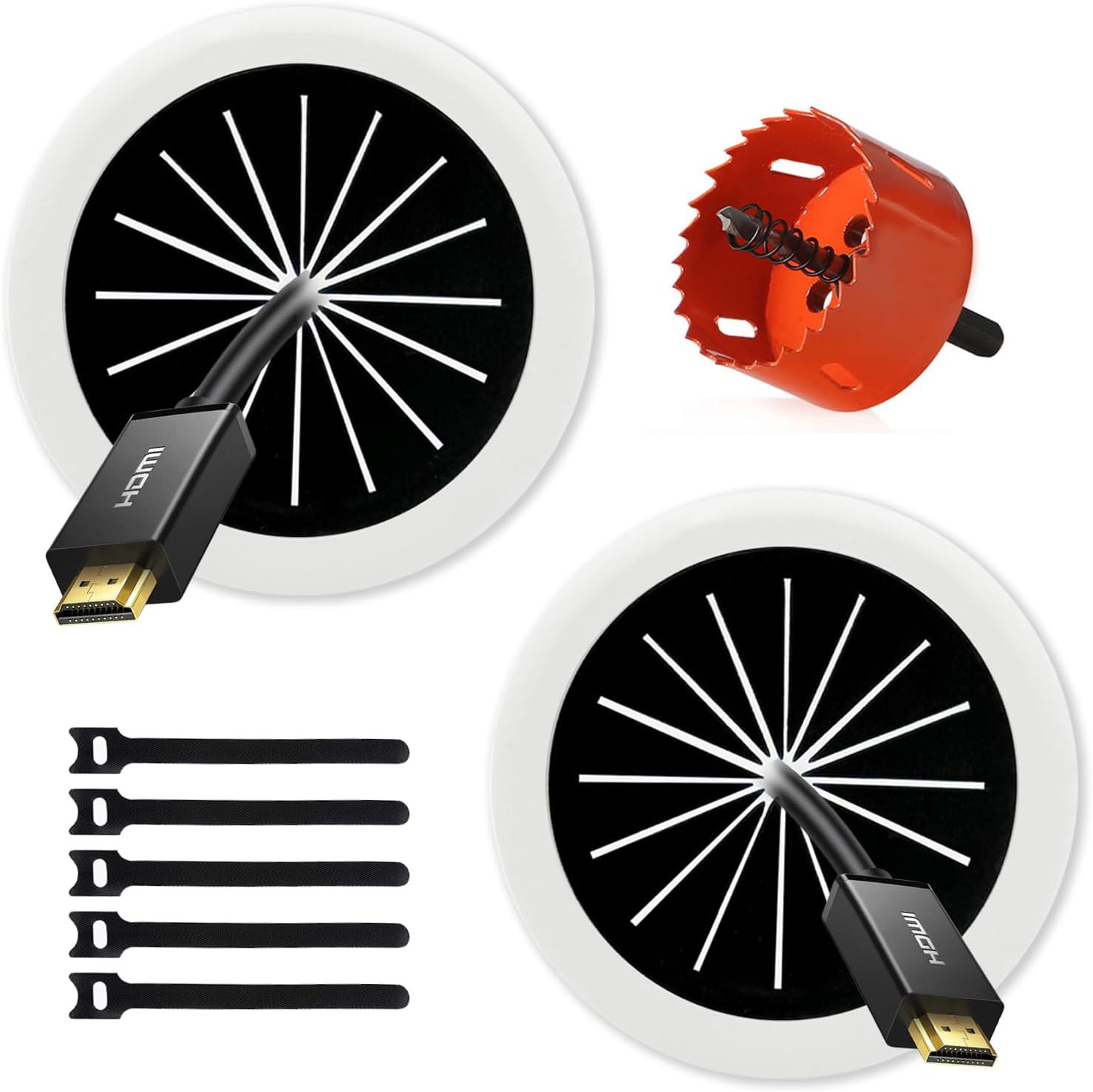 Alrhipvm Cord Hider for Wall Mount TV, in Wall Cable