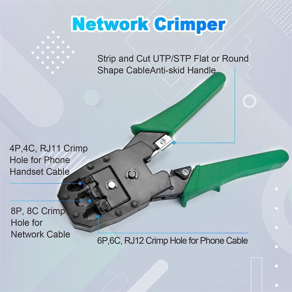 Pcs/Set Network Repair Tools Tester Crimping Pliers Profesional Cable Tracker And Crimper Clamp Kit