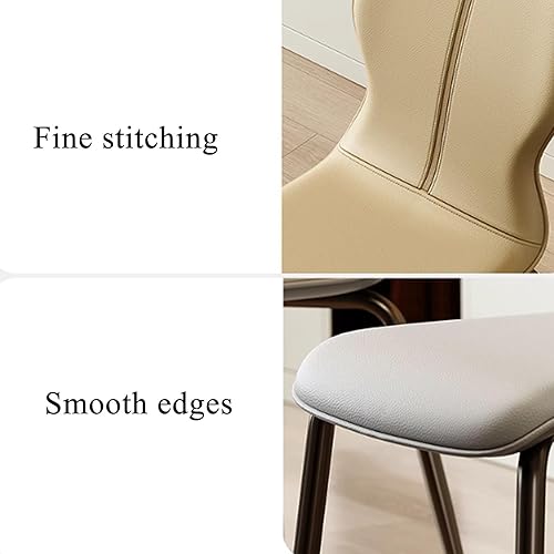 Miniatura 9 de JKGHK Dining Chairs Set, Room Chairs with Back, Armless Dining Room Chair with Leather Cushion, Upholstered Living Room Accent Side Chair for Home,