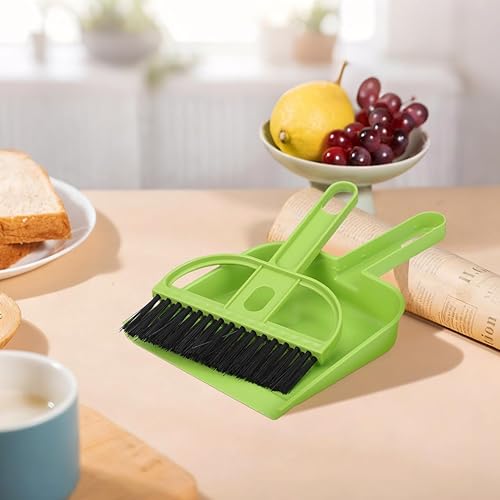 Miniatura 9 de Healifty 12 juegos de escoba de mano y pala pequeña escoba y recogedor para teclado de escritorio, mascotas, herramientas de barrido de escritorio