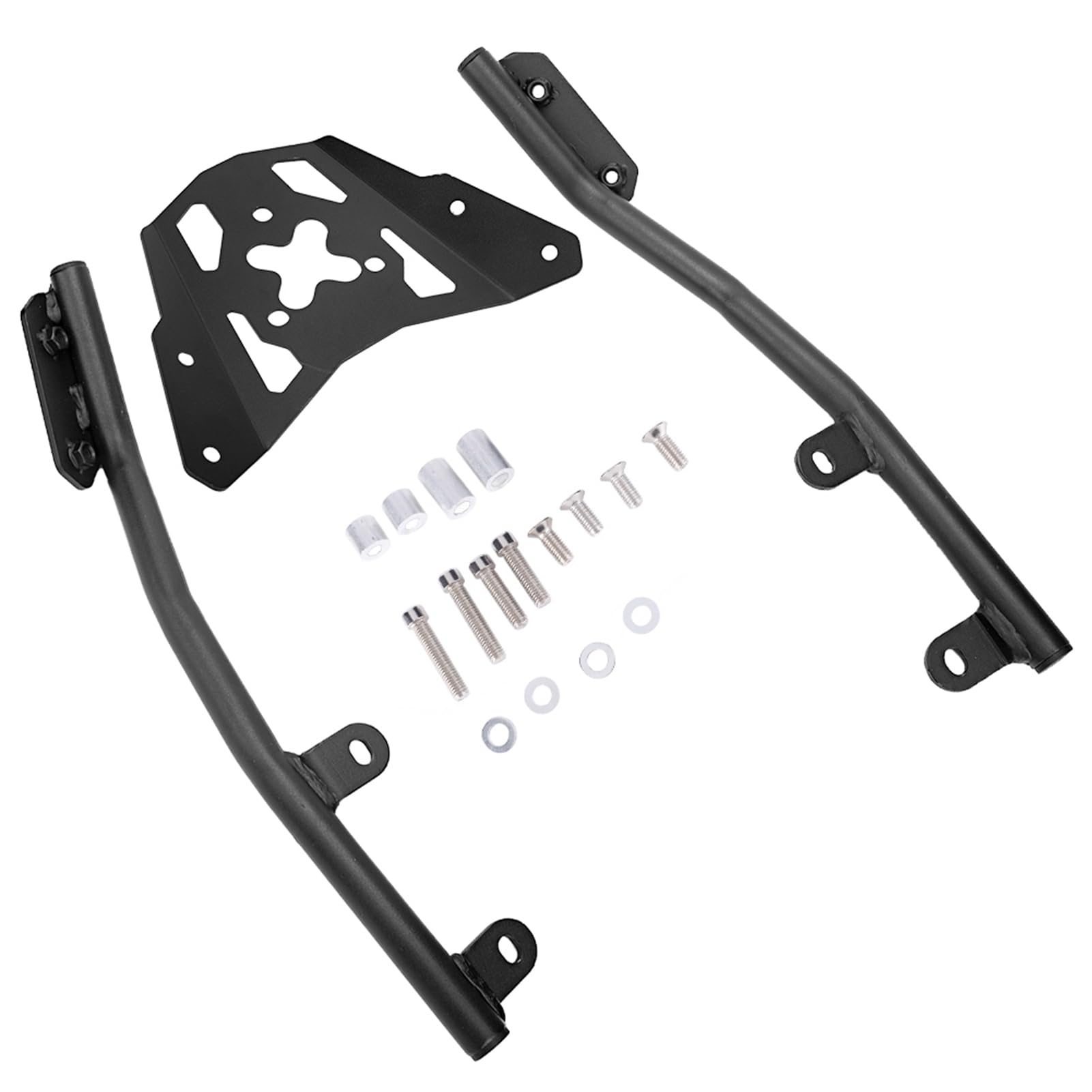 Generic Portapacchi per Moto Portapacchi Posteriore in Acciaio Inossidabile Supporto per Facile Installazione Spazio Aggiuntivo per Viaggi Pendolari per Motociclisti Z650 2017 2018 2019