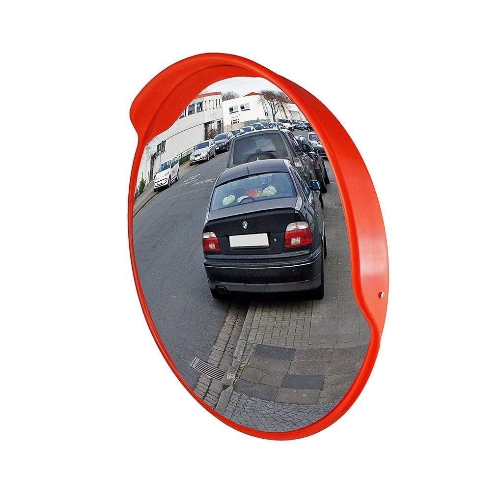 Miroir de sécurité routière Miroirs de Surveillance de sécurité panoramiques convexes pour Garage extérieur intérieur pour la sécurité routière du Magasin (Taille: 80 cm)