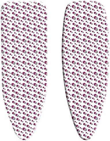 Minky Homecare SmartFit Supersize Reflector Ironing Board Cover with Heat Reflective Surface, 57" x 21", White/Multicolor