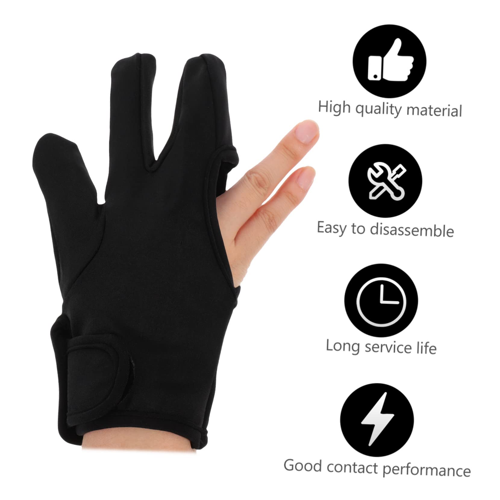 balacoo 9 Pcs Hairdressing Gloves Mitts 3 Finger Gloves Hair Curling Mitts Hair Curling Gloves Flat Iron Protection Mittens Hair Barber Stereotypes Curling Iron Cotton