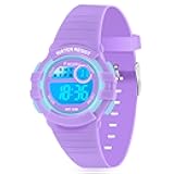 Kids Digital Watch for Boys Girls,Colorful Light 50M Waterproof Outdoor Sports Watch for Toddler Children with Stopwatch Alarm 12/24 H Functions - Kids Gifts for Boys Girls Ages 4-15