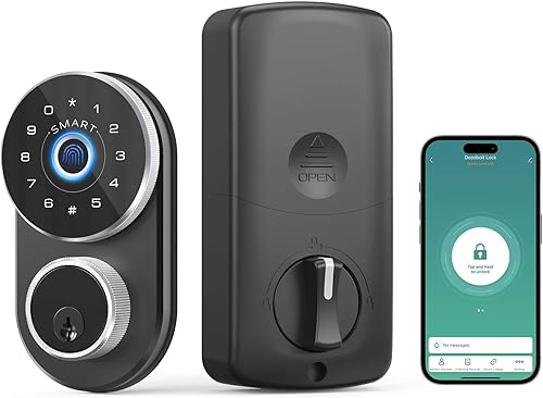 Onemake Cerradura de puerta inteligente con huella dactilar, cerradura de puerta de entrada sin llave con código de acceso para puerta delantera, disponible en Yaxa Guatemala