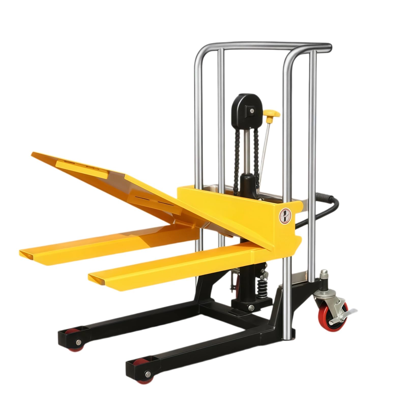 Cenz-888 pallet truck Manual Hydraulic Stacker Truck 400kg Capacity 85cm Lift with Removable Cover Plate