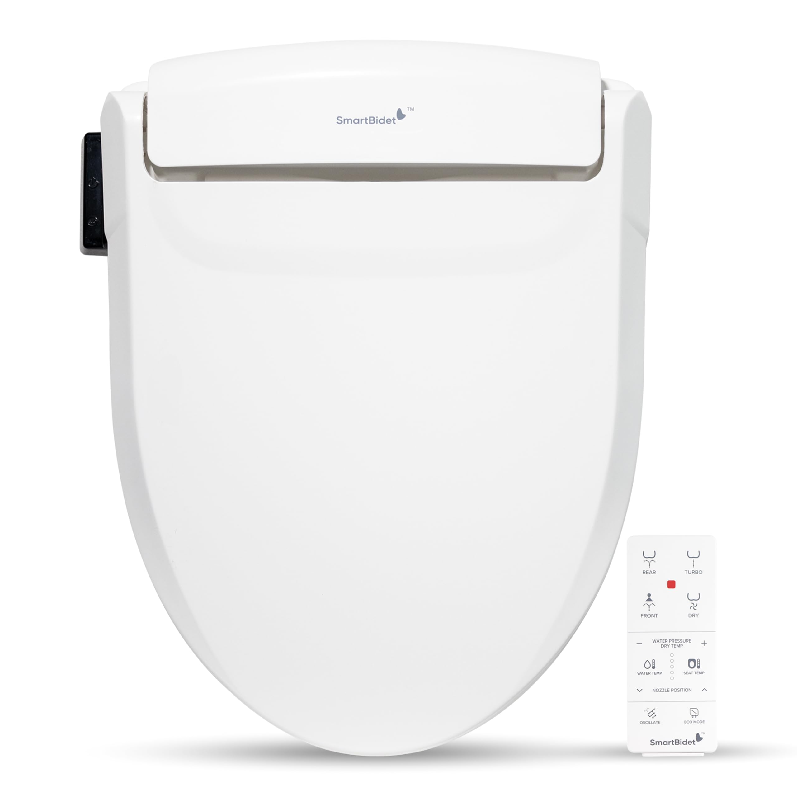Photo 1 of SmartBidet® SB-1000 Smart Bidet Electric Bidet Toilet Seat with Heated Seat, Warm Water, Air Dryer – Remote Control, Elongated