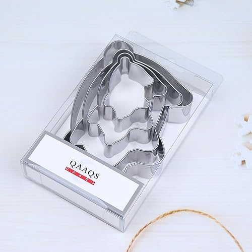 Miniatura 5 de Juego de cortadores de galletas de cerdo grande, 5 pulgadas, 4 pulgadas, 3 pulgadas, 2 pulgadas, moldes para niños, acero inoxidable