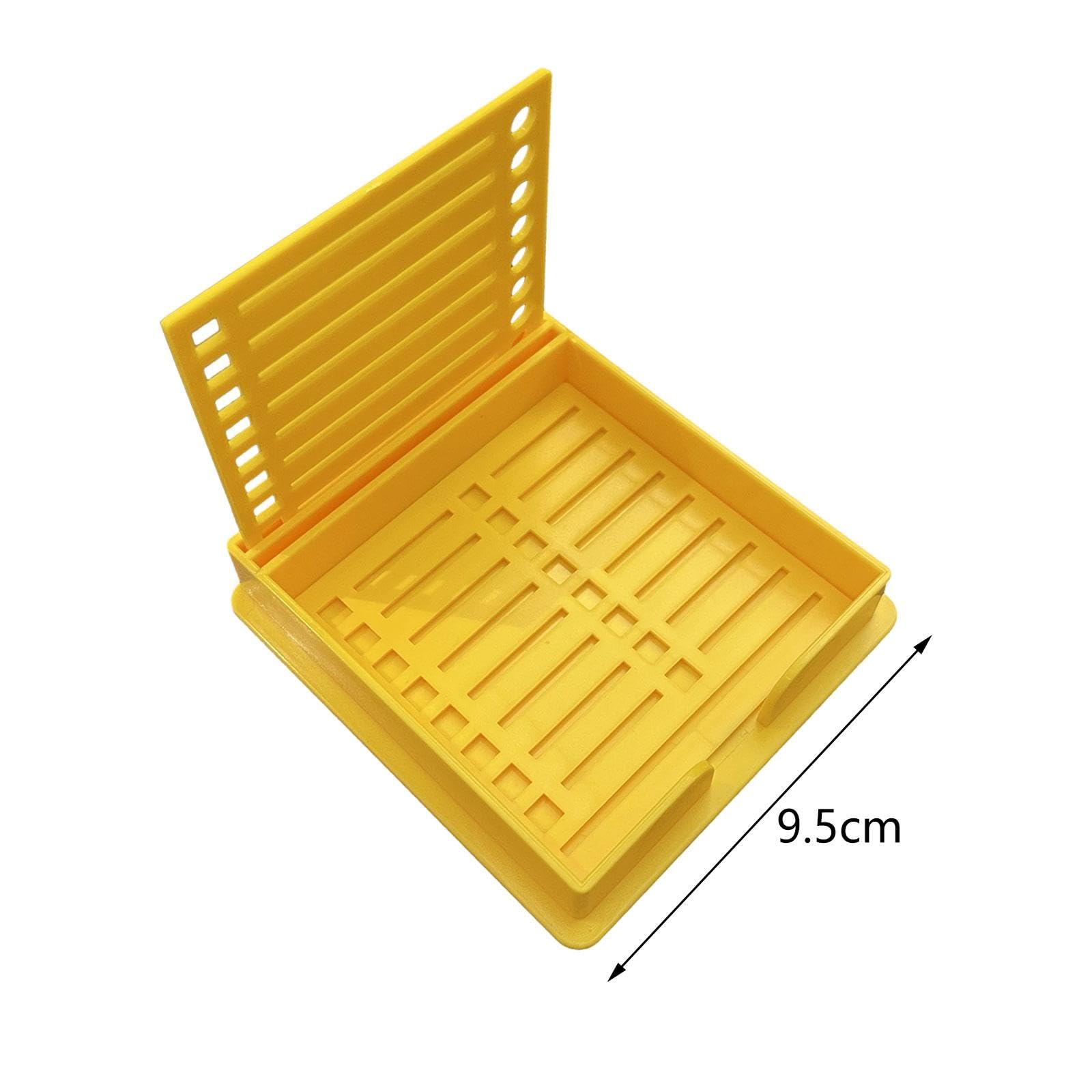 6 Pièces de Porte-notes Adhésifs avec Gabarit, Distributeur de Blocs-notes Adhésifs, Organiseur avec Cases à Cocher et Cercles à Dessiner, Matériau PP, 5 pièces
