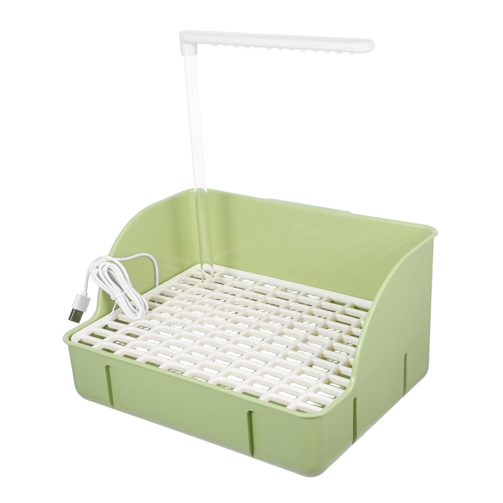 FONDOTIN Automatic Bird Shower Bath Tub with Circulating Water Natural Rainfall Simulation for Small Pet Birds Easy to Clean Engaging Bath Experience for Budgies and Parakeets