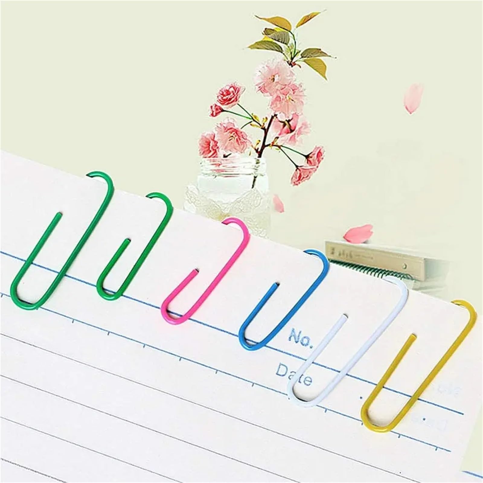 Graffette a forma di 3000 pz clip di carta colorata clip in metallo clip memo clip segnalibri cancelleria