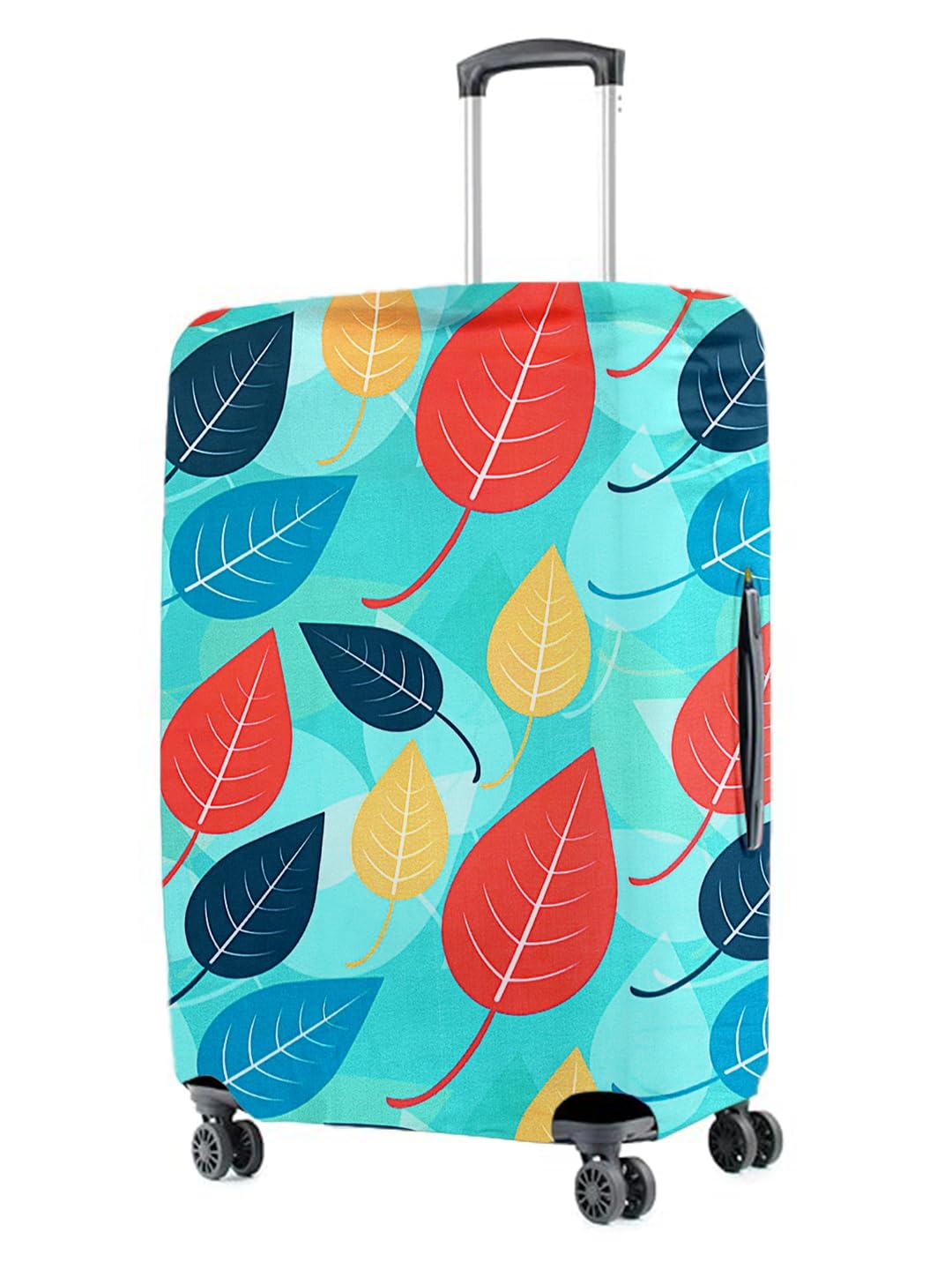 Cortina Tropical Design Eco-Friendly Luggage Protective Cover|Large|Fits 26-30 Inch Luggage|Polyester-Spandex|72cm (28 inches)|Travel Suitcase Protectors|Anti Scratch|Pack of 1|Blue 2