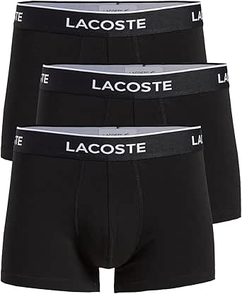 Lacoste Men's Casual Classic 3 Pack Cotton Stretch Trunks