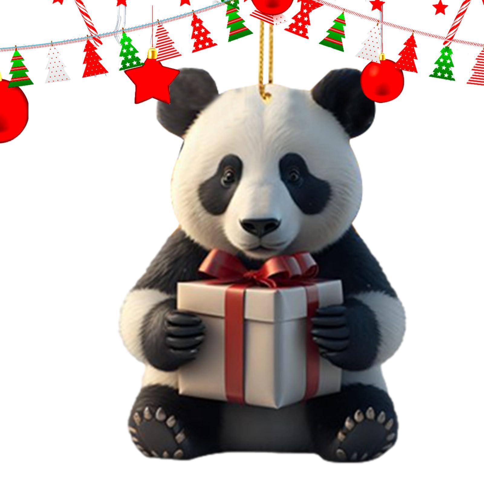 【sold 】パンダ ミニカー　オーナメント　クリスマスツリー Amazon.co.jp: 動物のクリスマスツリーの飾り | クリスマスパンダ