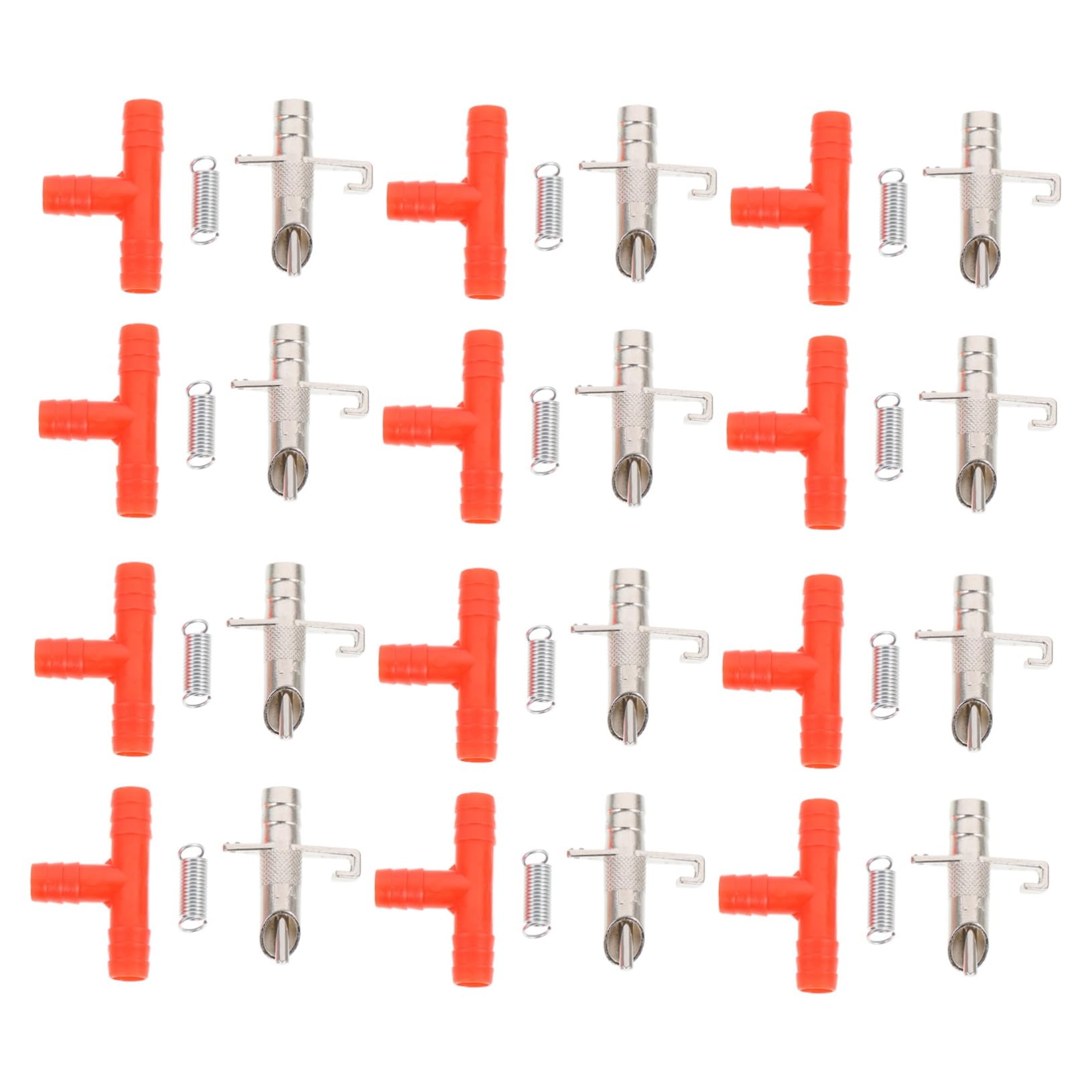 Sosoport Automatic Drinking Fountain 30 Stainless Steel Plastic Nipple Drinkers for Rabbits Birds