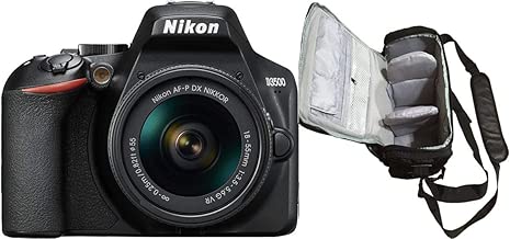 D3500 DSLR Camera with AF-P 18-55mm VR Lens Black with KamKorda Professional Camera Bag D3500 DSLR Camera with AF-P 18-55mm VR Lens Black with KamKorda Professional Camera Bag
