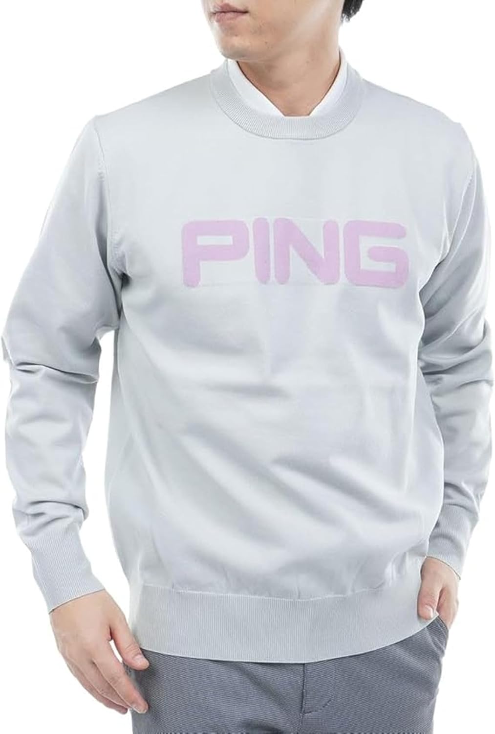 PING ピン（PING） ハーフジップハイネックジャガードニット 621