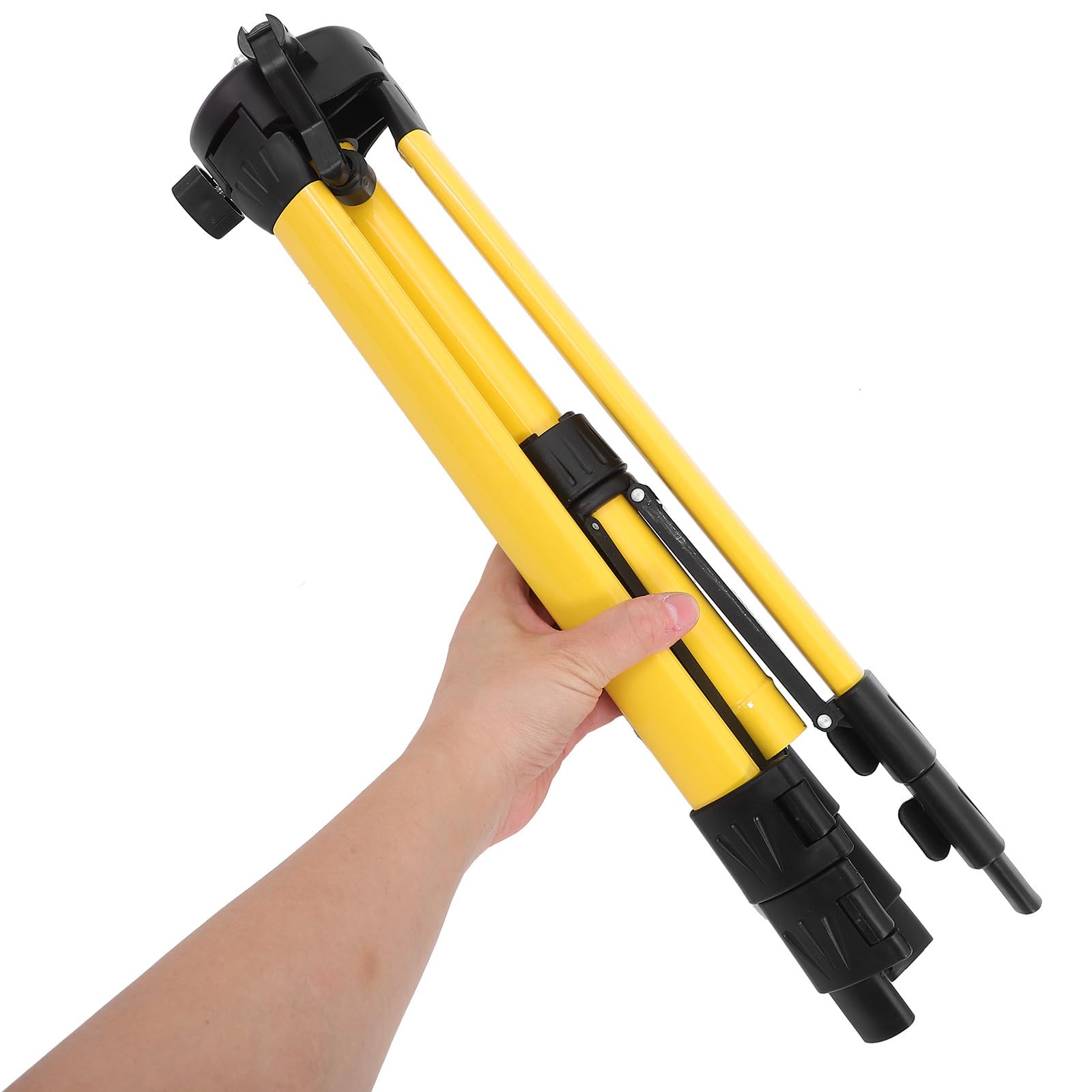Trípode Ajustable de Altura Amarillo Nivel, Nylon de Acero 1, 2m