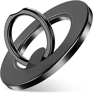 Upgraded Magnetic Phone Ring Holder for Mag-Safe 360°Freely Rotation Magnet Finger Ring Grip Stand Holder Finger Ring Kickstand Mag-Safe Accessories for iPhone 16/15/14/13/12 Series