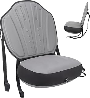 Generisch Paddle Board - Asiento hinchable para kayak, asiento de remo, asiento de barco con respaldo, asiento de kayak, cómodo cojín de tela Oxford para rafting