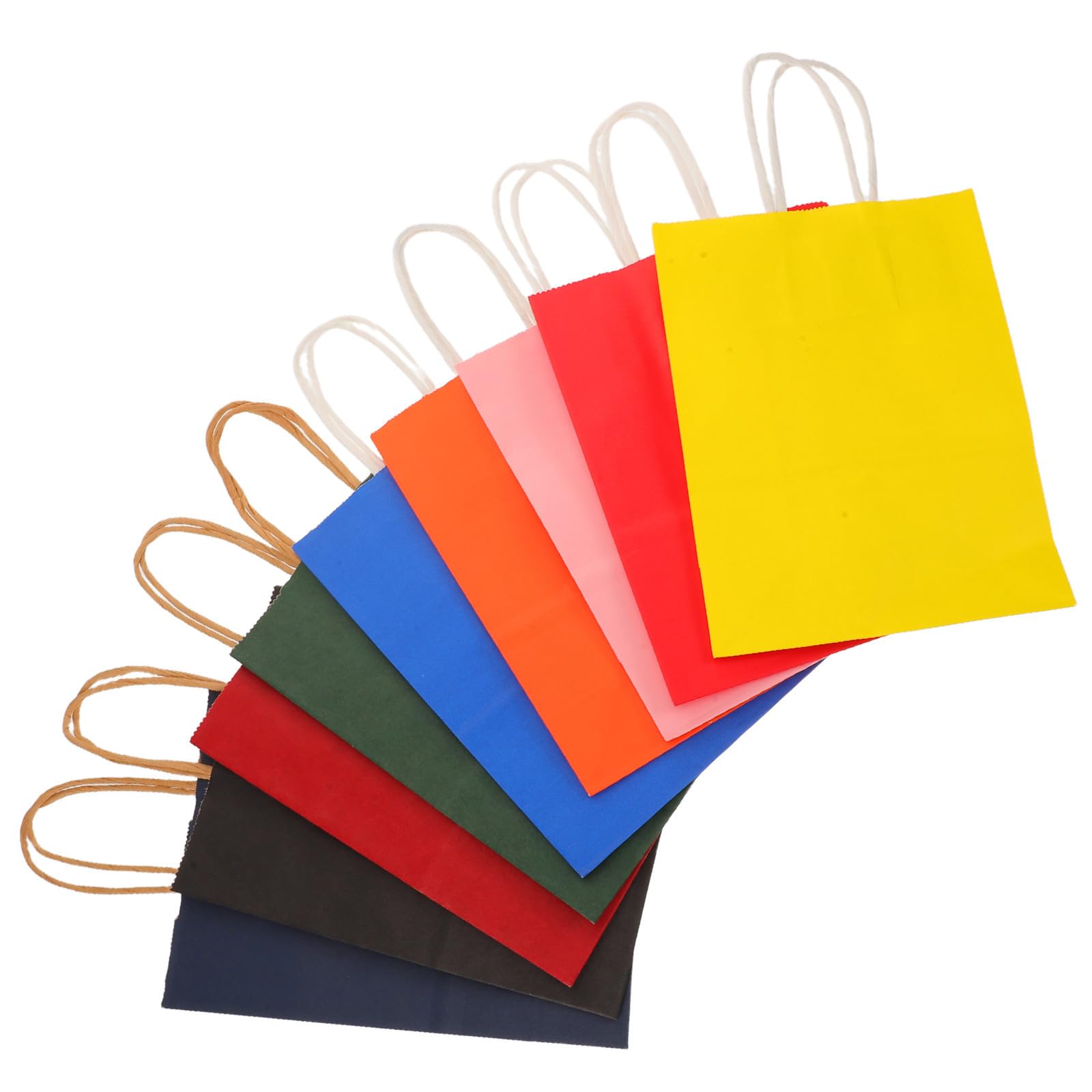 Zerodeko 90 Piezas Bolsas de Obsequio con Asas, Papel Kraft, Pequeñas
