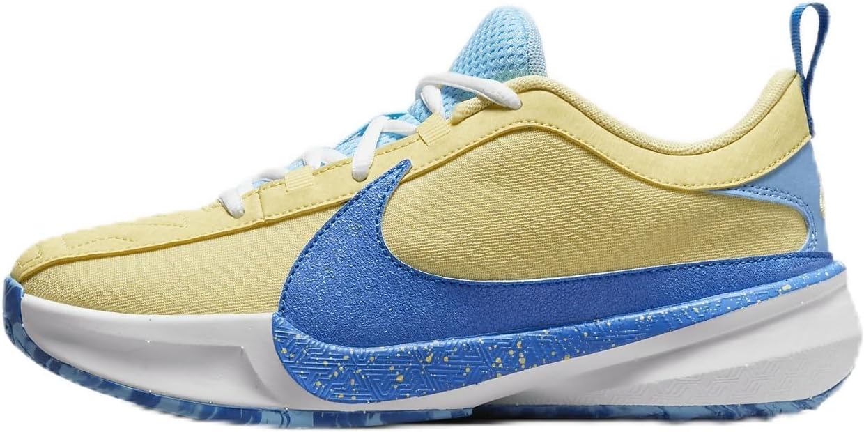 Blue and yellow nike basketball shoes Clearance