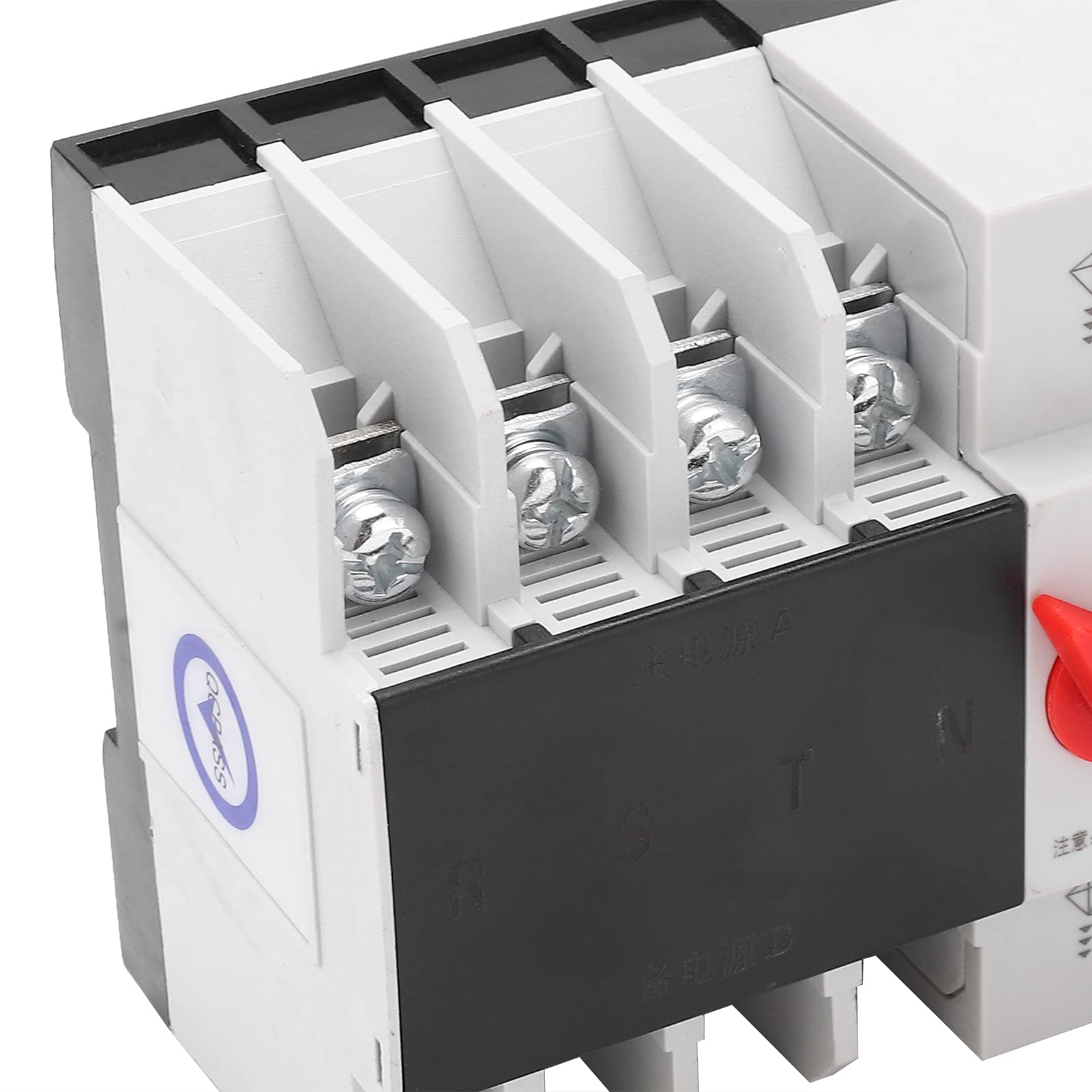 Dual Power Automatischer Transferschalter AC 400V 63A 4P 3 Phasen 4 Draht PC Hutschiene Netzumschalter Notstrom Umschalter für Kommunaler Strom, Generator