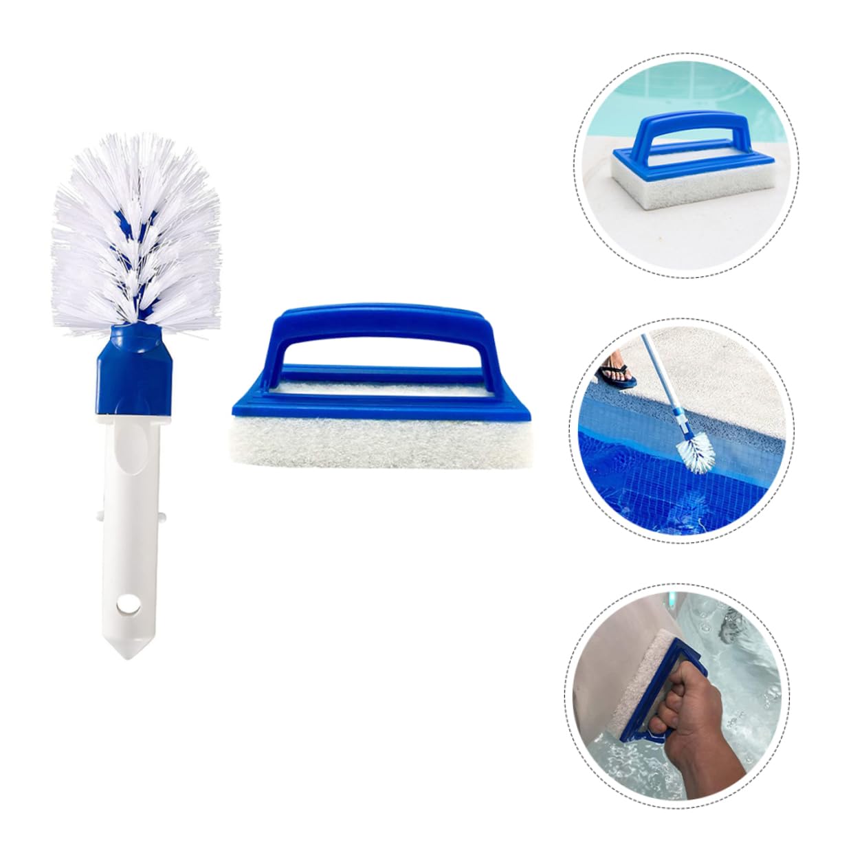 ibasenice 2piezas Cepillo De Limpieza para Piscinas Cepillo De para Piscina y Esquinas Material Duradero