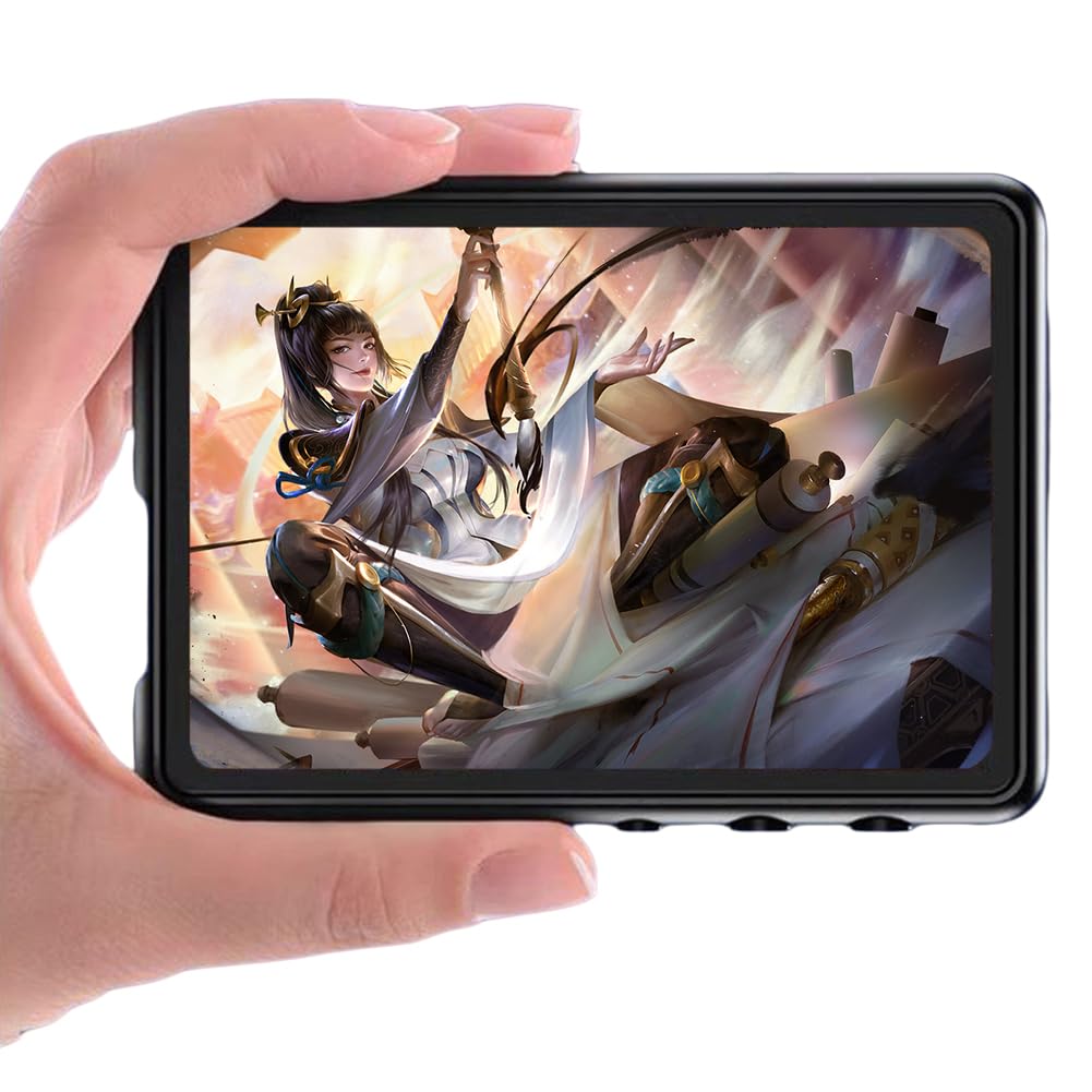 Reproductor MP3 MP4 con pantalla táctil completa Bluetooth 5.3, reproductor de música sin pérdidas con radio FM y grabación