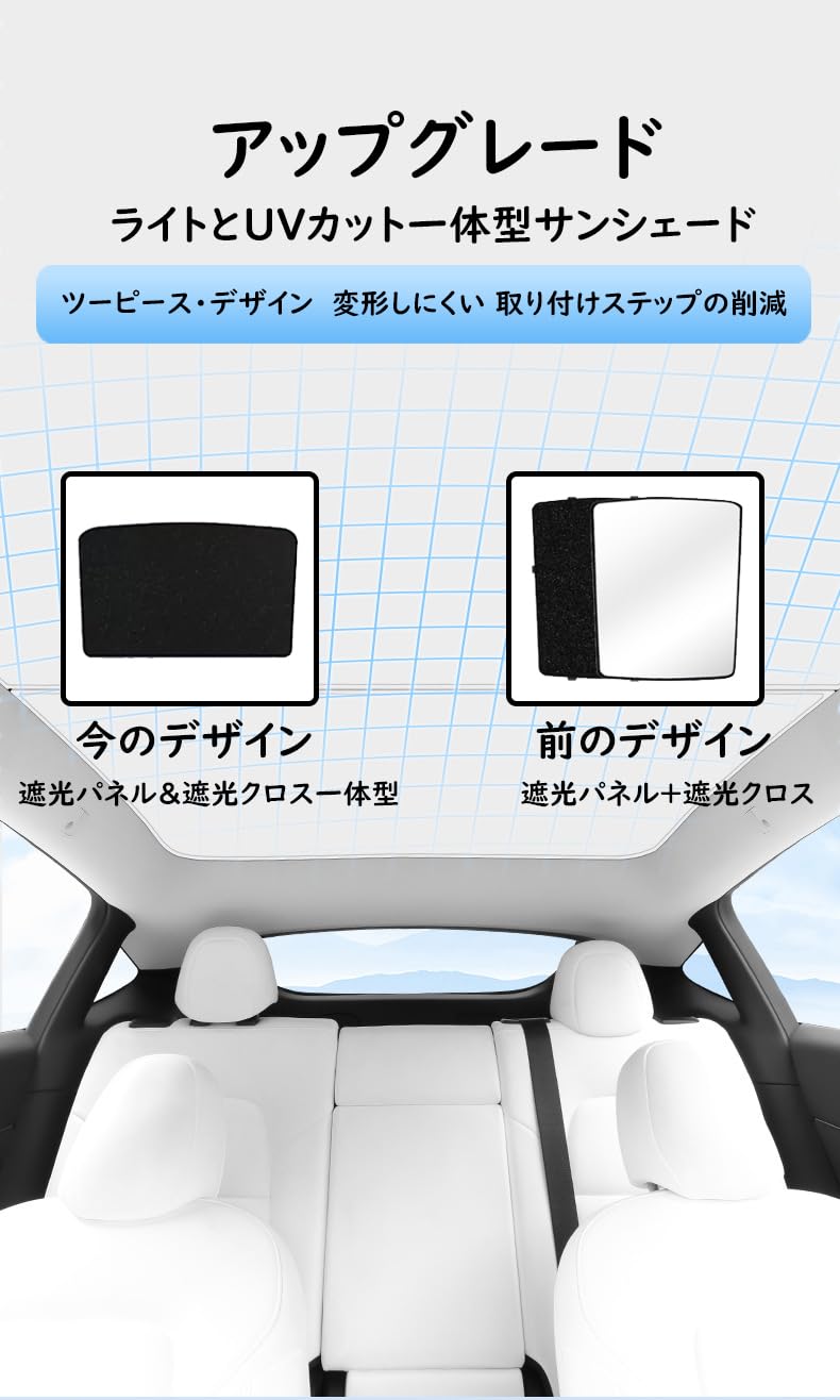 Amazon.co.jp: ontto テスラ モデル3専用 2024年 ルーフサンシェード