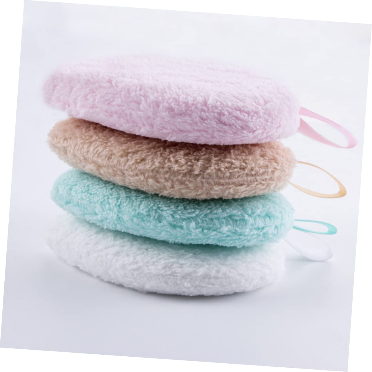 Didiseaon 3sets Luxurious Beauty Sponges Face Cleaning Pads Makeup Removal Pads Heart Shape for Gentle Wash 3pcs*3