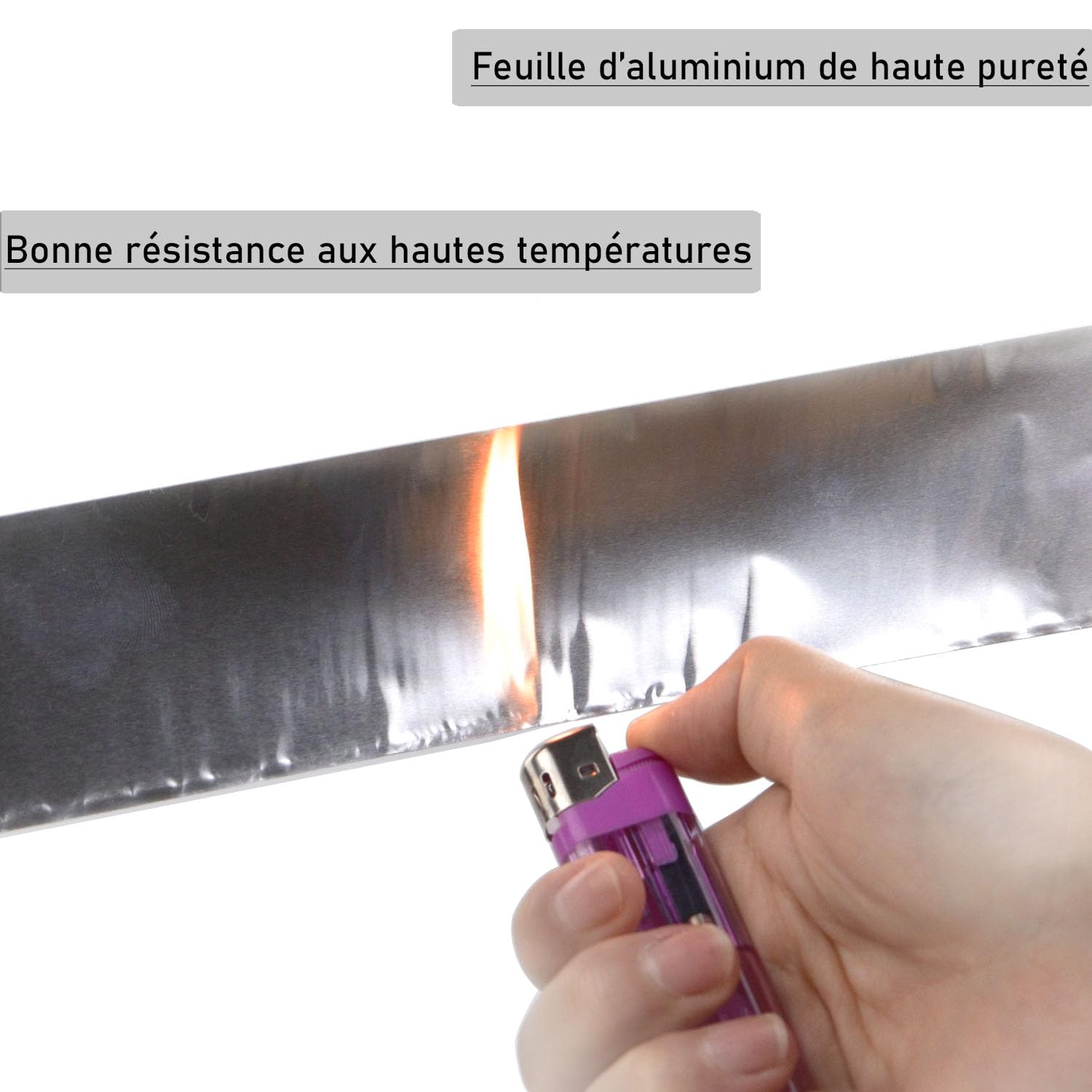 CHUANGSEED Ruban Adhésif Aluminium,100mmX50m,Bande adhesive professionnel en aluminium haute temperature,Aliminum foil tape,argent,Isolation thermique,réparationde tuyaux,fixation,ignifuge