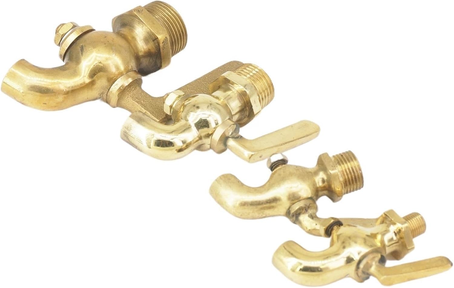 1/8" 1/4" 3/8" 1/2" Male Bronze Brass Handle Faucet Petcock Tap 0-80 Celsius Tea-furnace Water Boiler Insulation Barrel(1/8") Plumbing Fittings