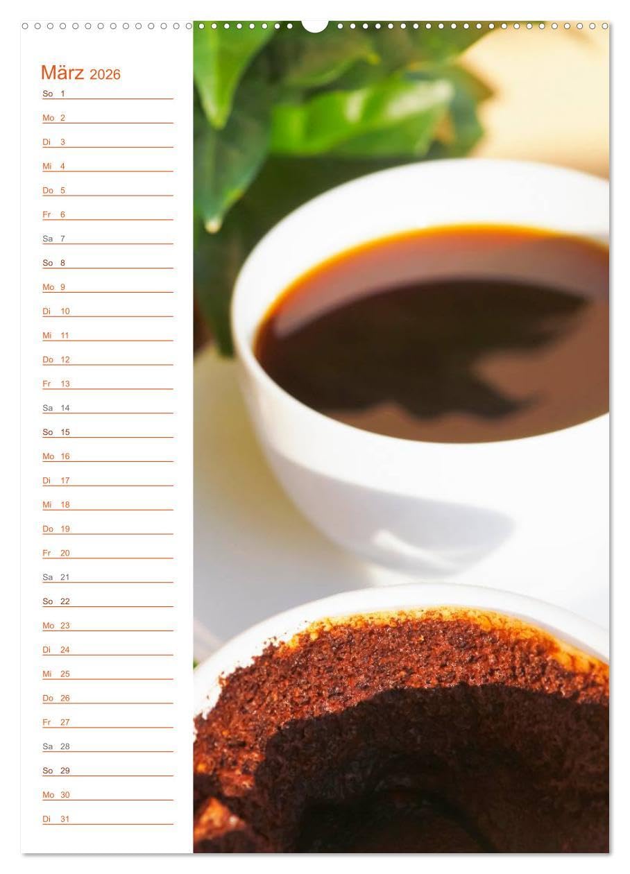 Köstliche Kaffeespezialitäten (hochwertiger Premium Wandkalender 2026 DIN A2 hoch), Kunstdruck in Hochglanz: Farbige Fotografien von Kaffeespezialitäten (CALVENDO Lifestyle)