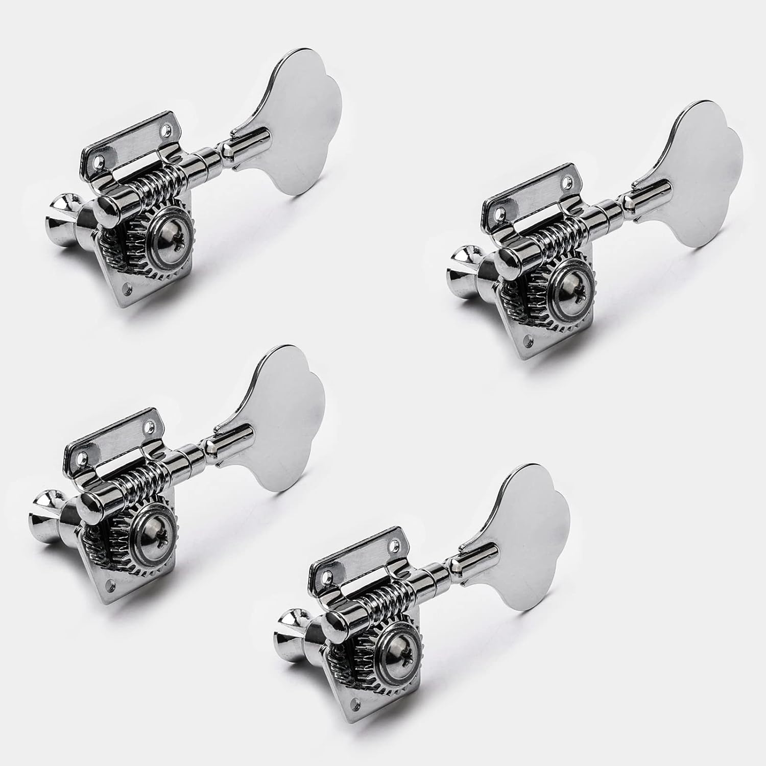 4 String Bass Guitar Bridge 93 x 45 mm (3.66 x 1.77 inch) Reliable and Versatile Bass Bridge for Your Instrument, Silver