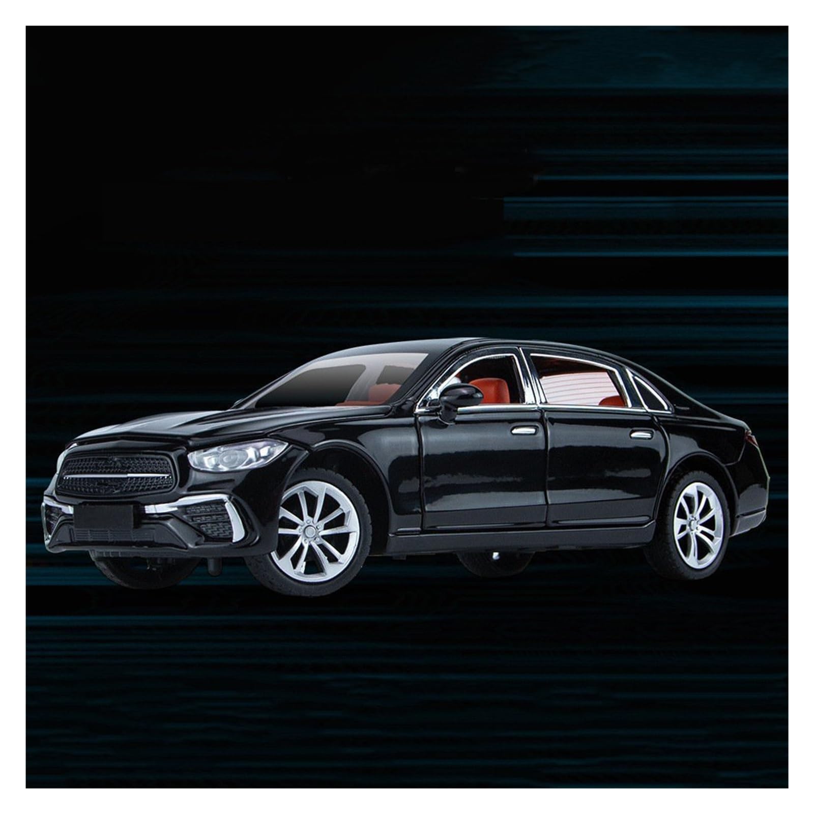BANKOTO Diecast Car 1:24 For Benz C260L Alloy Car Model Diecast Collect Hobby Decoration Collectible Model(Black)