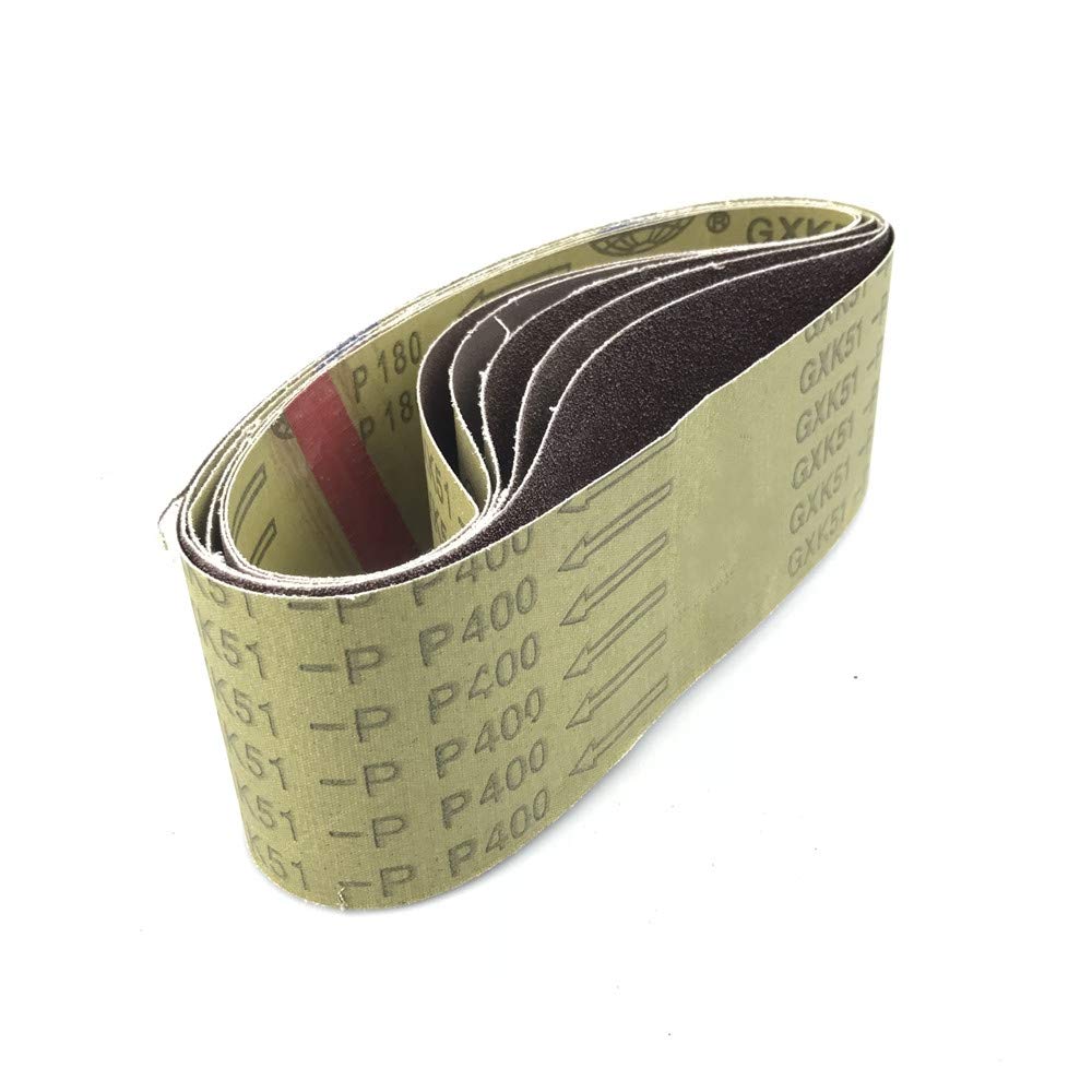 6 sztuk taśmy szlifierskiej 533x75mm P60-P800, ziarnistość