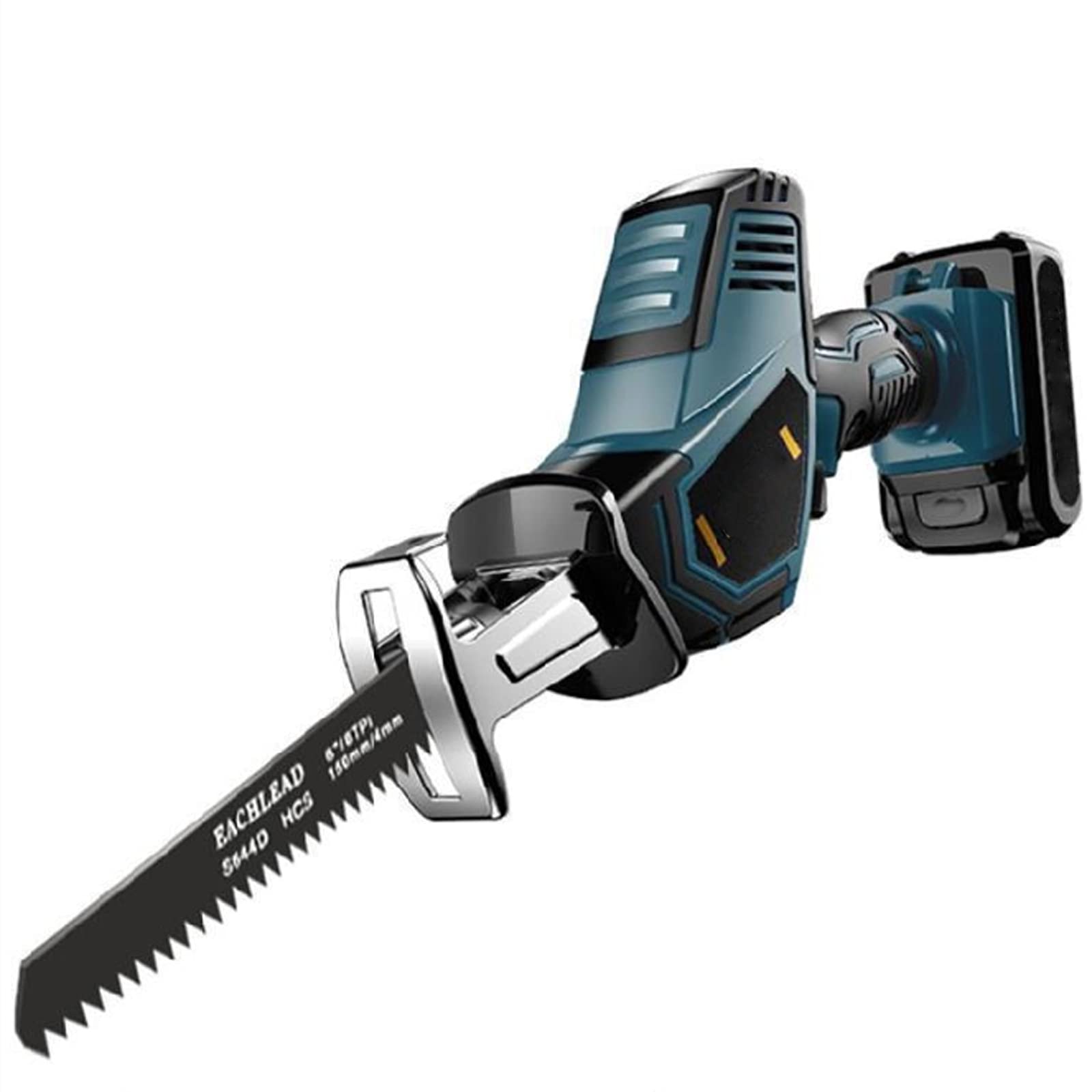 Sega alternativa a batteria- Sega a Gattuccio, 21V Sega Universale Multifunzionecon Luce LED, Velocità 0-3000SPM, 2x2000 mAh Batterie, Lunghezza corsa 15mm, per il taglio di legno e metallo