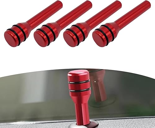 ZBGUN 4 pomos para cerradura de puerta de automóvil, 1.92 x 0.47 pulgadas, pasadores de modificación de bloqueo de puerta interior automotriz,
