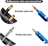 Vista 2 de Medsuo Kit de herramientas de extracción de núcleo de válvula de bicicleta, herramienta universal de reparación de núcleo de válvula de automóvil