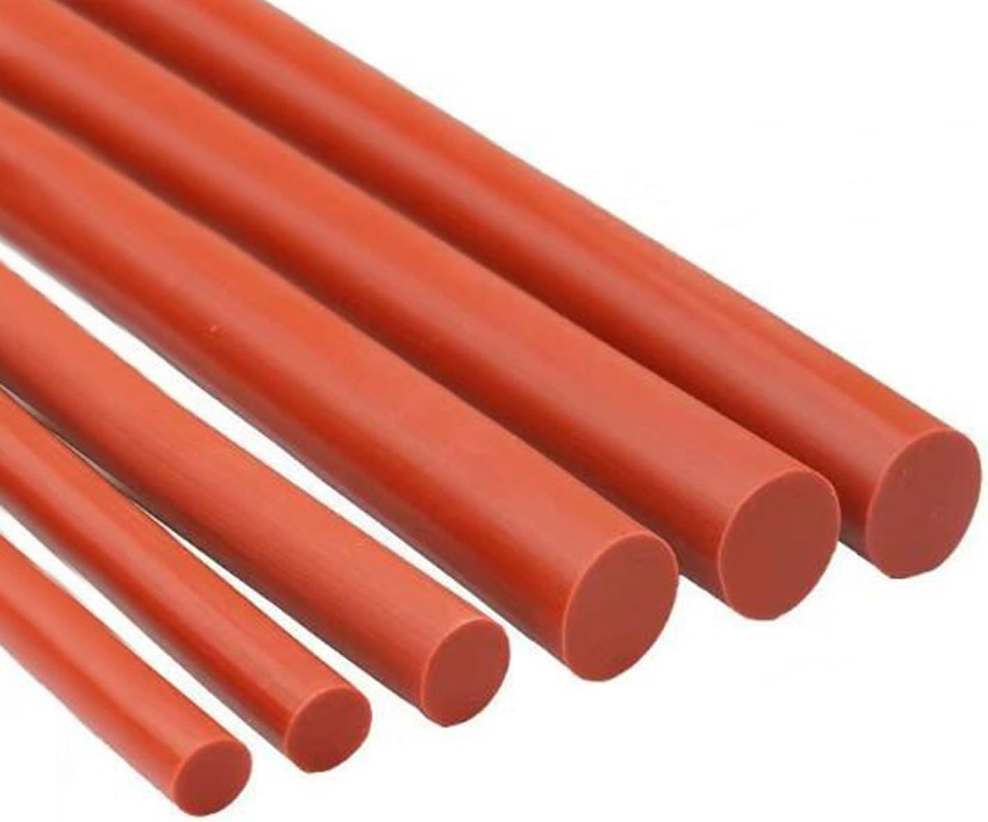 1M Red Round Solid Silicone Cord Silicone Rubber Rod Bar, Silicone Rubber Gasket Trim Seal Strips O Ring High Temperature Waterproof(Diameter 3.5mm x1M)