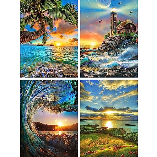 iaHOME 5D Diamond Painting Kits, Full Drill Diamond Painting, DIY Kreuzstickerei Diamond Painting Kits Kunsthandwerk für Erwachsene Home Wall Decor 30 x 40 cm