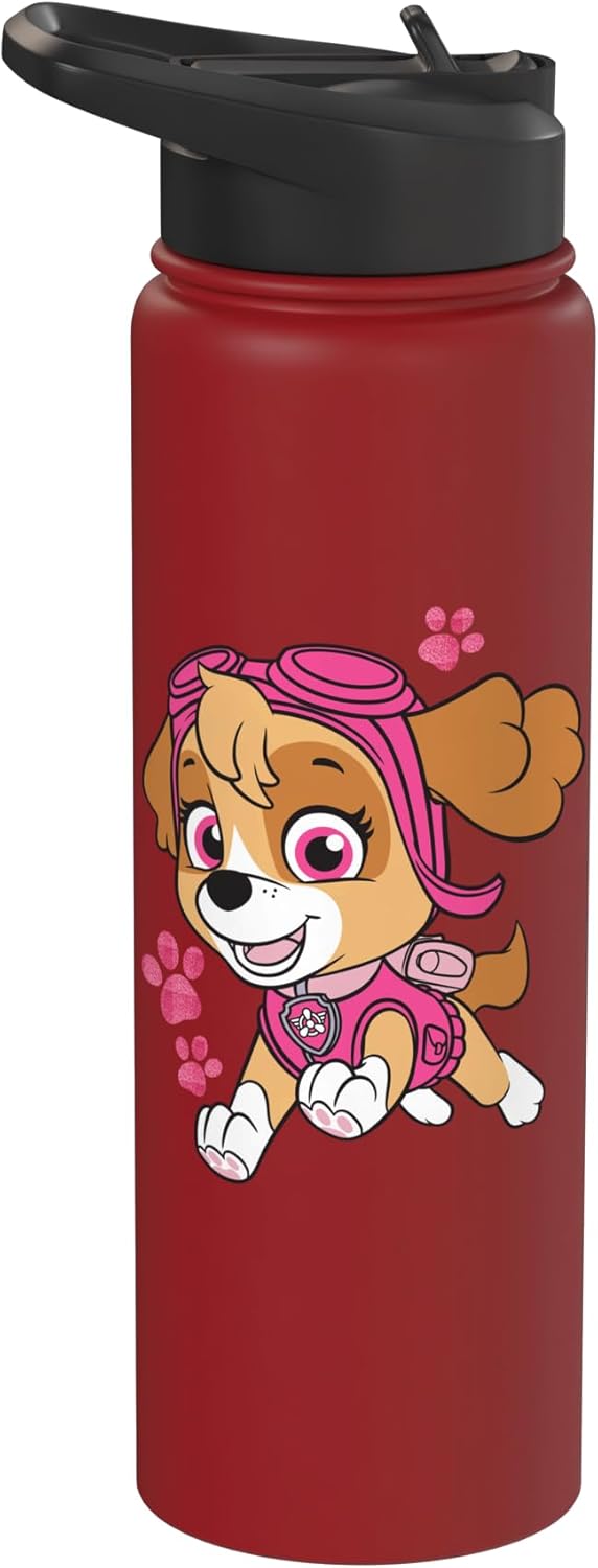 Paw Patrol Skye Jumping Stainless Steel Insulated Water Bottle