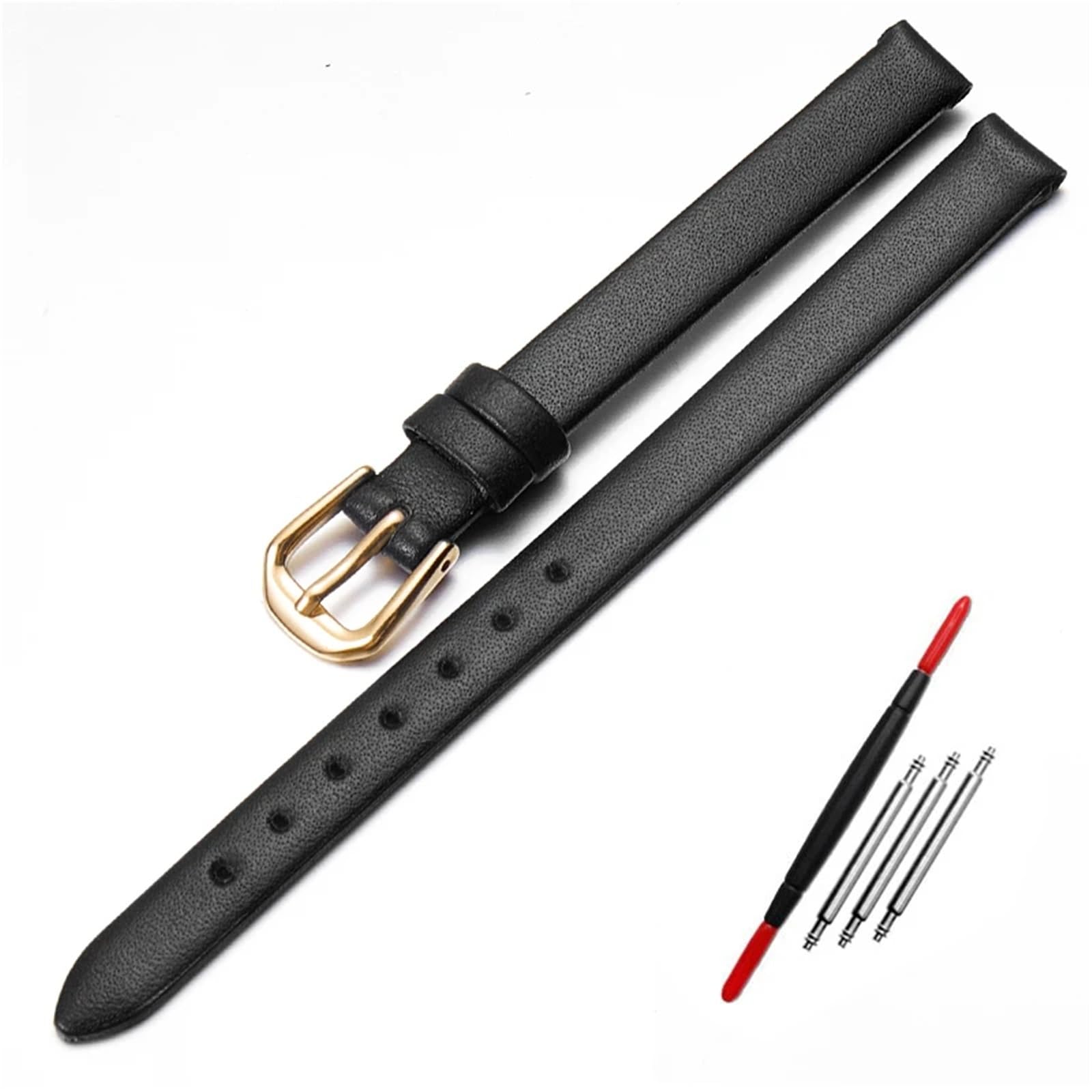 Bracelet de montre cuir 6mm résistant pour remplacer un bracelet usé