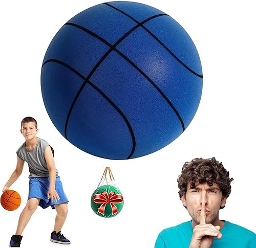 Baloncesto silencioso de 29.527.525.5 pulgadas, baloncesto estándar con mango de silencio, baloncesto silencioso para interiores, baloncesto