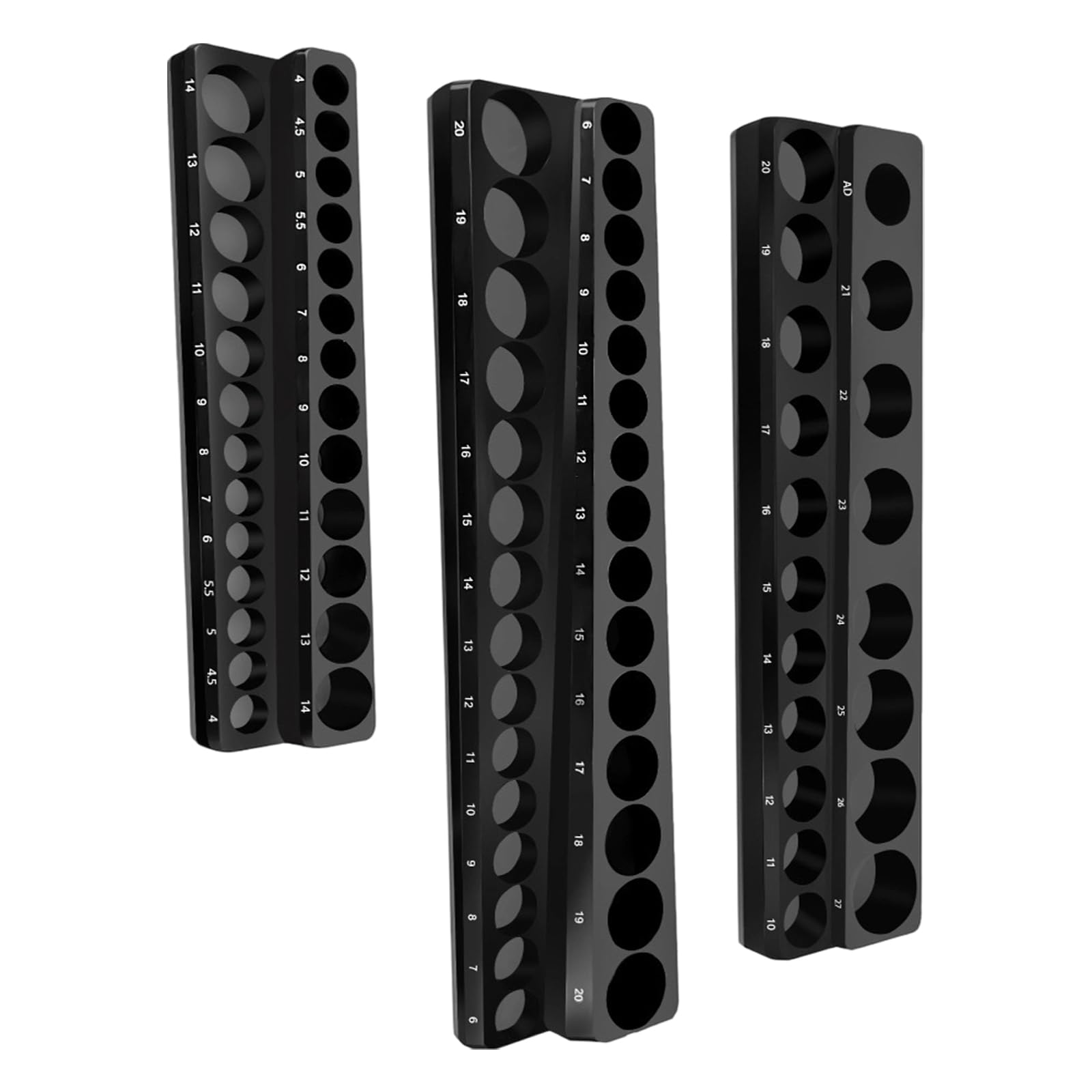 Socket Organizers Socket Display Holder 1 / 2inch 3 / 8inch 1 / 4inch Drive Metric Trays Professional Planner Rack